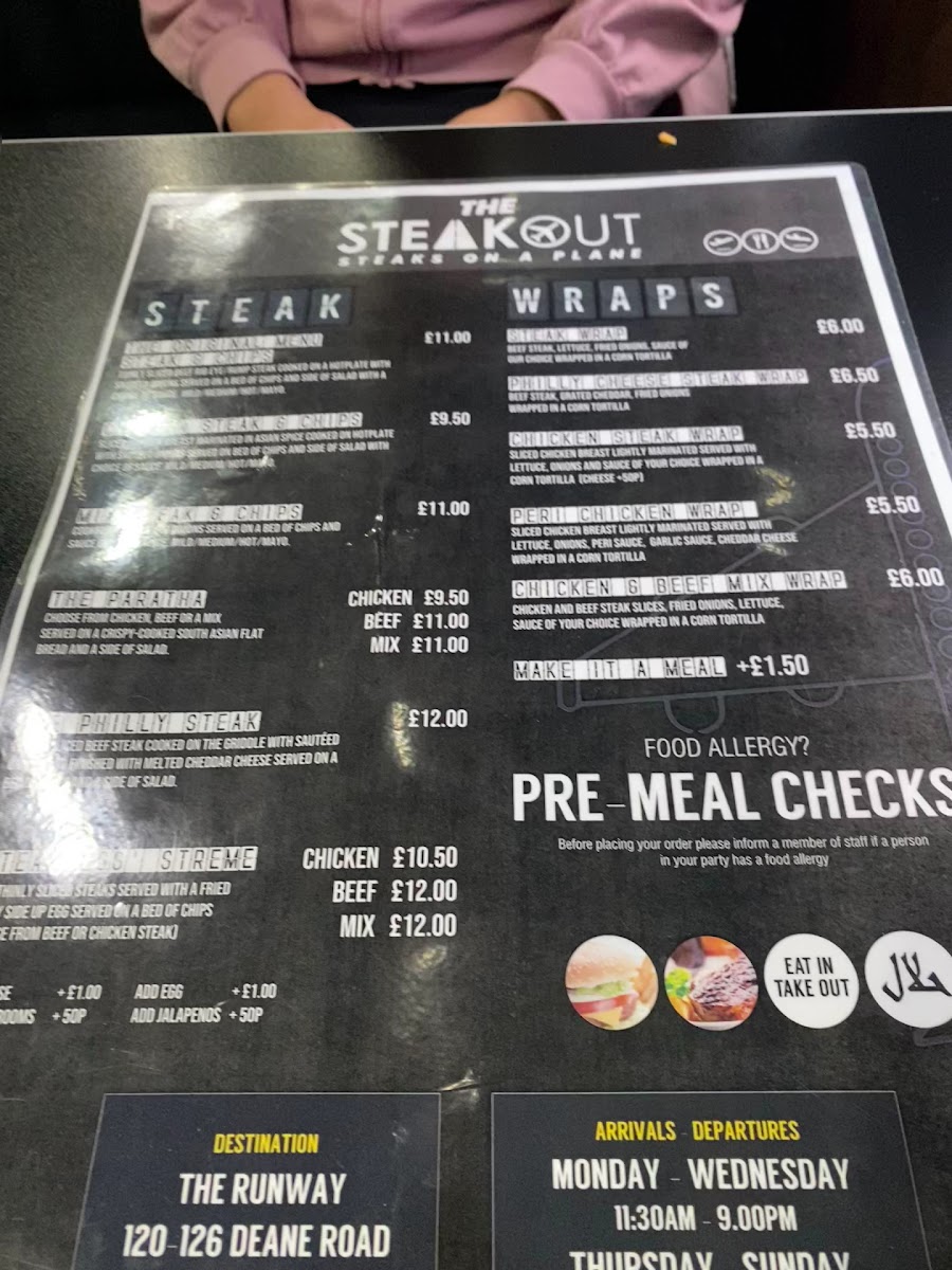 Steaks on a Plane Menu - Image 6